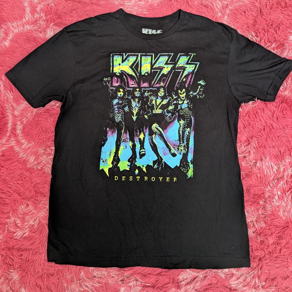 Kiss Destroyer Black Graphic Tee
